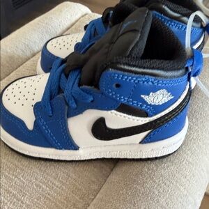 Jordan Kids Blue and White Sneakers